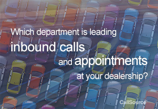 Service department is leading the most calls and appointments at auto dealerships