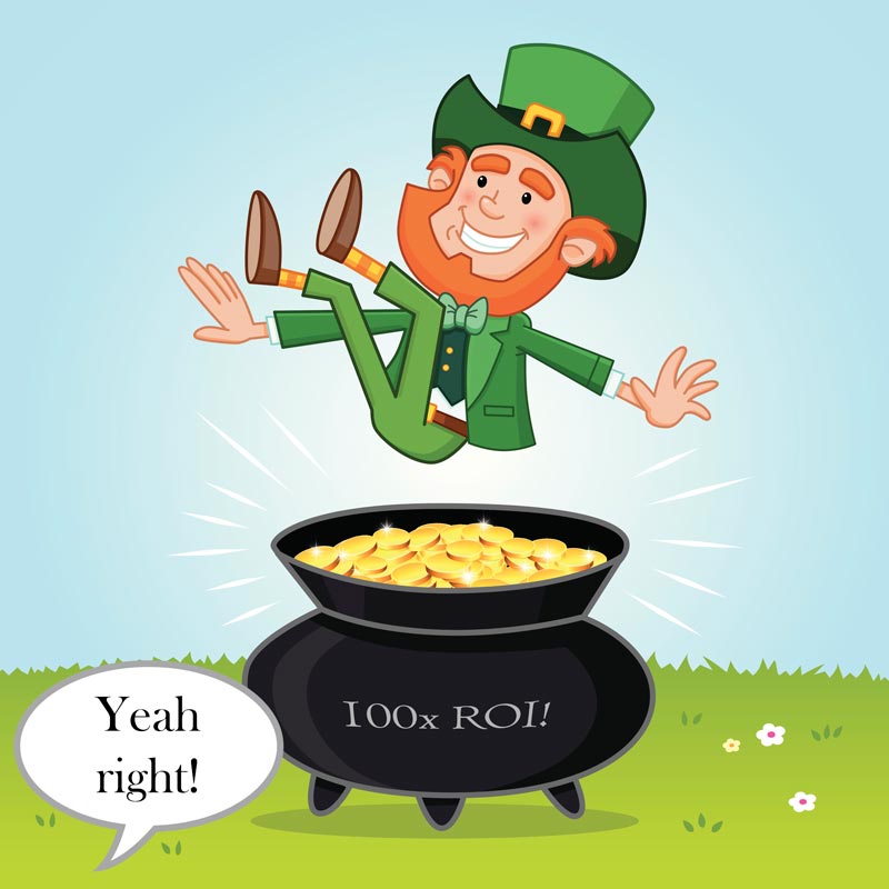 100x ROI leprechaun gold pot callsource ppc call