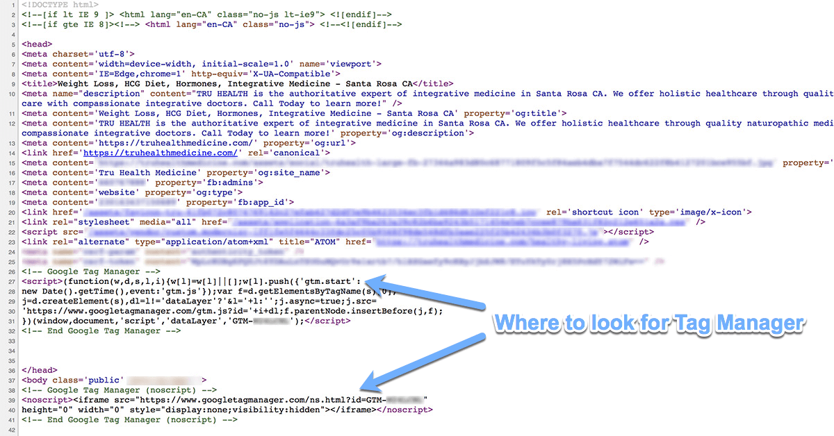 Tag Manager Code Example