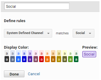 System Defined Channel - Social