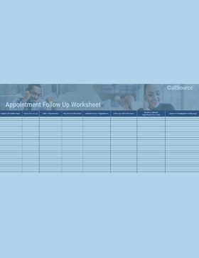 Worksheet: Follow Up With & Track Missed Opportunity Call Backs