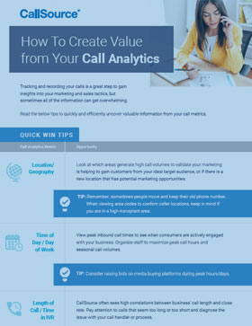 How to Create Value from Your Call Analytics with CallSource