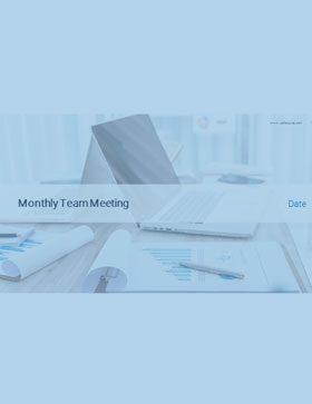 CallSource's Monthly Team Meeting PowerPoint Slide Deck Template