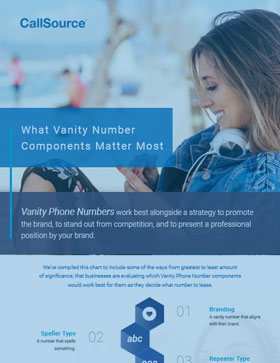 What Vanity Number Components Matter Most