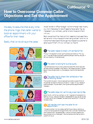 How to Overcome Common Caller Objections and Set the Appointment